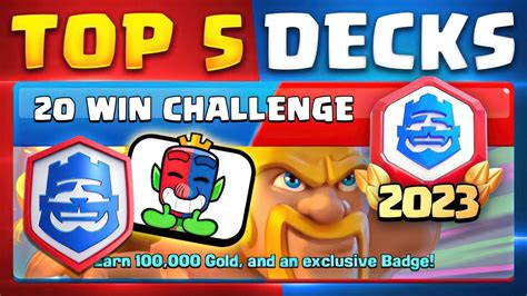 20 win challenge decks